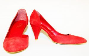scarpe-d'orsay, rosse