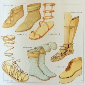 scarpe ai tempi della Grecia Antica